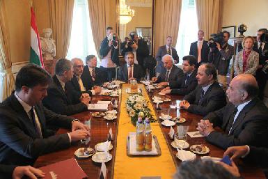 Президент Барзани встретился с президентом Венгрии