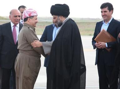 Лидер движения Садр прибыл в Эрбиль