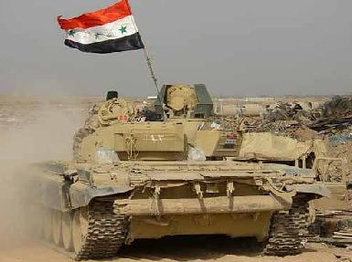 Иракская тяжелая военная техника прибывает в Киркук  