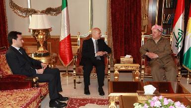 Президент Барзани встретился с новым послом Италии в Ираке 