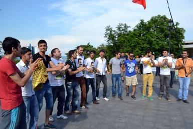 Марш Курдов в Одессе в знак поддержки протестов в Стамбуле