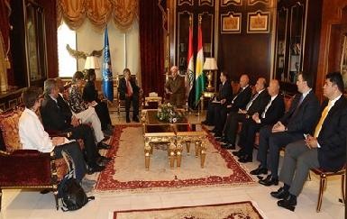 Президент Барзани встретился с комиссаром УВКБ ООН и главой Всемирной продовольственной программы