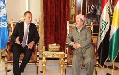 Президент Барзани встретился посланником  ООН в Ираке 