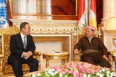 Президент Барзани встретился с Генеральным секретарем ООН 
