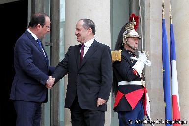 Президент Курдистана встретился президентом Франции 