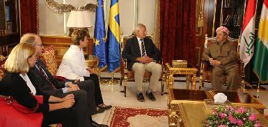 Президент Барзани встретился с министром иностранных дел Швеции и комиссаром ЕС 