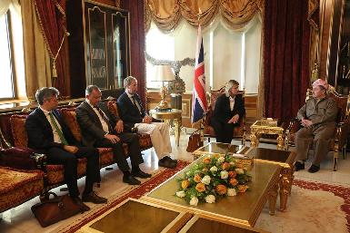 Президент Масуд Барзани принял правительственную делегацию Великобритании 