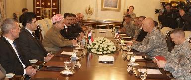 Президент Барзани встретился с начальником штаба США, генералом Одиерно