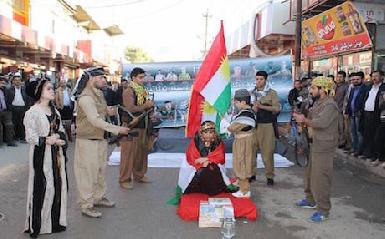 Митингующие в Халабдже выступают против участия курдских сил в сектантской войне в Ираке