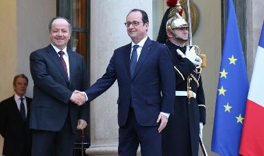 Президент Барзани встретился с президентом Франции Олландом