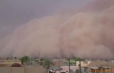 Ирак: песчаная буря накрыла город
