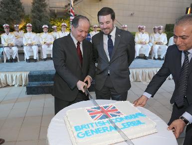 Президент Барзани принял участие в церемонии празднования дня рождения королевы Елизаветы II