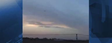 В Интернете появилась видеозапись полета российских крылатых ракет в небе над Курдистаном
