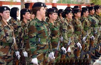 Растет число курдских женщин, вступающих в ряды пешмерга