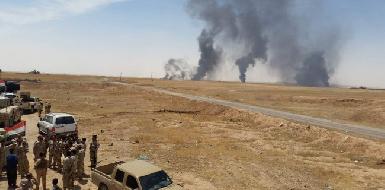 Курдские солдаты иракской армии освобождают территории к югу от Мосула 