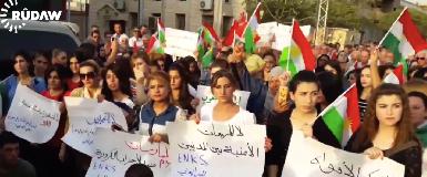 В Сирийском Курдистане сотни людей протестуют против арестов курдских лидеров