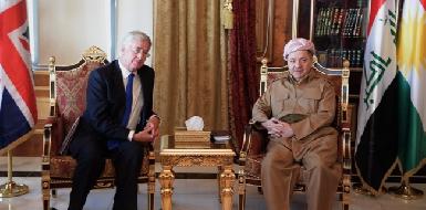 Президент Курдистана и глава обороны Великобритании обсудили операцию в Мосуле