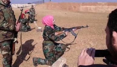 Женский батальон сирийской партии "Баас" завершает подготовку в Камышлы
