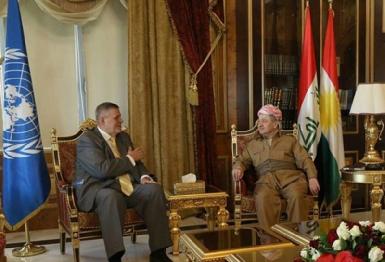 Барзани и спецпредставитель ООН по Ираку обсуждают референдум о независимости Курдистана