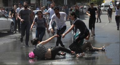 Турецкая полиция разгоняет курдских демонстрантов