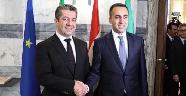 Премьер-министр Курдистана и глава МИД Италии обсудили вопросы безопасности и торгового партнерства