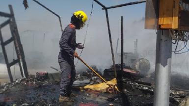 Дохук: в лагере для вынужденных переселенцев-езидов сгорели сотни палаток