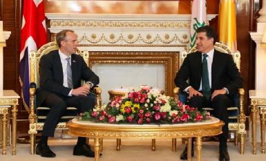 Президент Курдистана принял в Эрбиле министра иностранных дел Великобритании 
