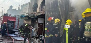 В результате пожара в Киркуке сгорело более 100 магазинов