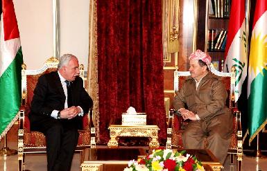Президент Барзани принял министра иностранных дел Палестинской автономии