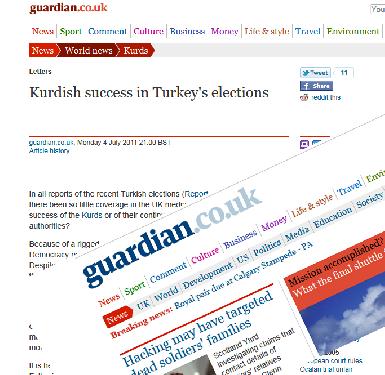 Английские общественные деятели осуждают молчание СМИ о курдском вопросе в Турции