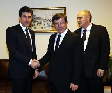 Ахмет Давутоглу и Нечирван Барзани обсудили "сотрудничество по борьбе с террором"