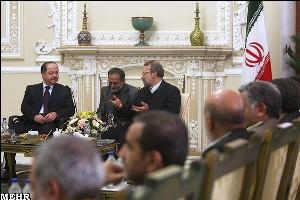 Президент Барзани встретился со спикером парламента Ирана