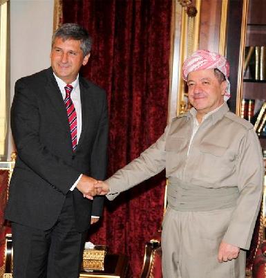 Президент Барзани принял главу МИД Австрии