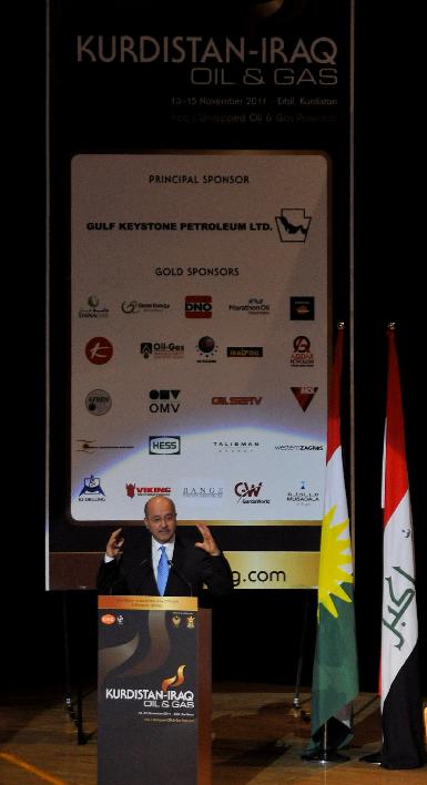 Речь Бархама Салиха на первой Конференции по нефти и газу в Эрбиле