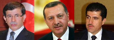 Эрдоган и Давутоглу поздравили премьера Курдистана