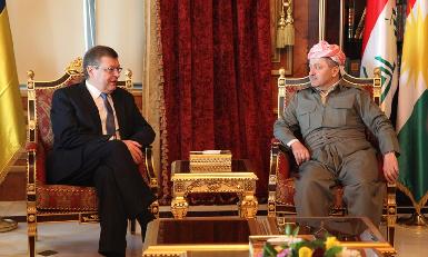 Президент Барзани встретился с  украинским министром иностранных дел 
