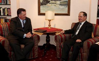 Президент Барзани встретился с вице-президентом "Chevron" в Давосе 