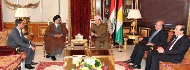 Барзани встретился с делегацией "Ас-Садра" 