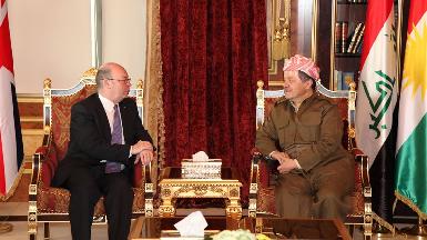 Президент Барзани встретился с британским министром иностранных дел Алистером Бертом 