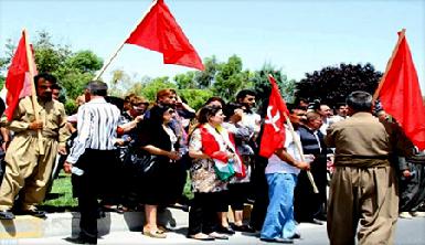 Коммунисты Курдистана организовали марш протеста в Сулеймании 