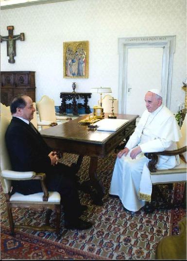 Президент Барзани встретился c Папой Римским в Ватикане