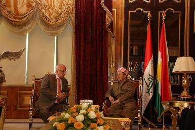 Президент Барзани встретился с делегацией немецкого парламента 