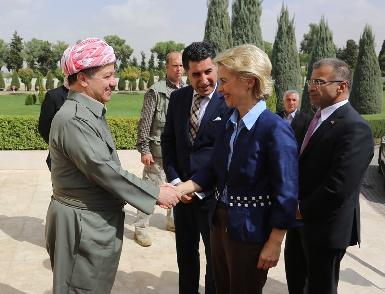 Президент Курдистана принял министра обороны Германии 