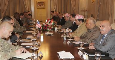 Президент Барзани встретился с главой Центрального командования США, генералом Остином 