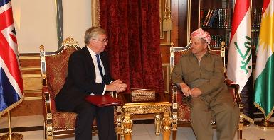 Президент Барзани встретился с госсекретарем Великобритании по делам обороны 