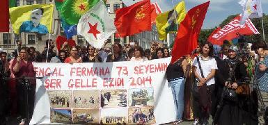 Курдский митинг в Брюсселе призывает США и Европу остановить турецкие атаки
