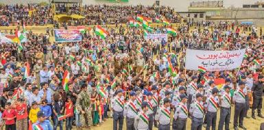 В Соране прошла массовая демонстрация в поддержку курдской независимости