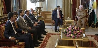 Президент Барзани встретился с сирийской Национальной коалицией 