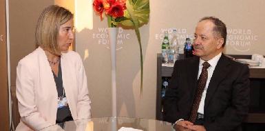 Барзани и глава иностранных дел ЕС обсудили дальнейшую поддержку пешмерга