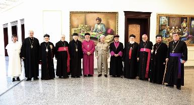 Президент Барзани принял делегацию христианских лидеров